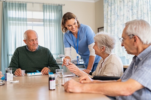 Elderly patients of dementia care facility