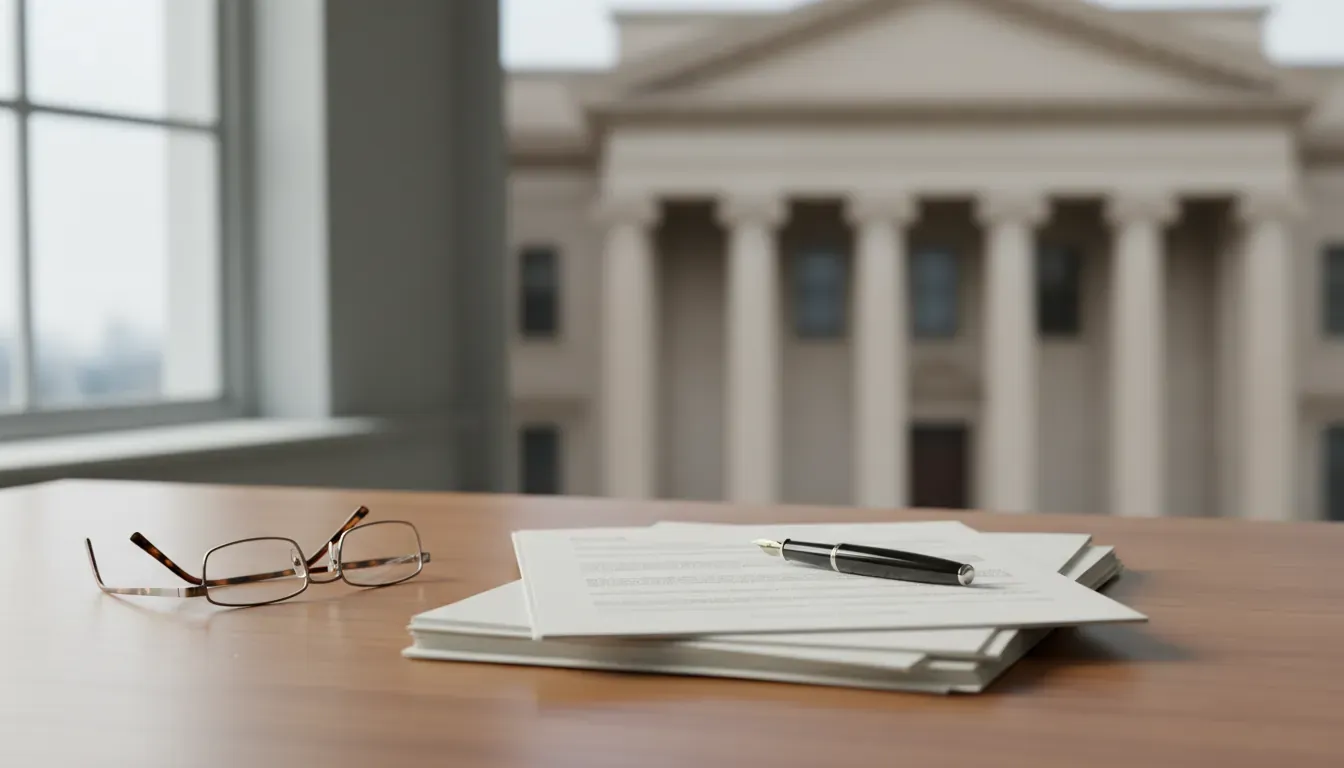 Massachusetts power of attorney documents on a law office desk