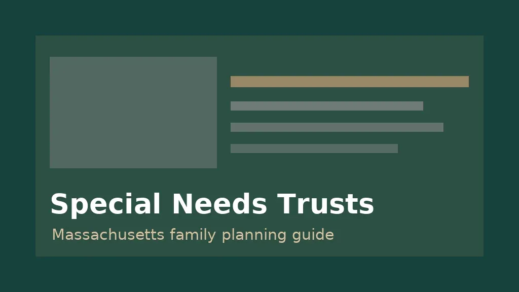 Massachusetts family reviewing special needs trust planning documents