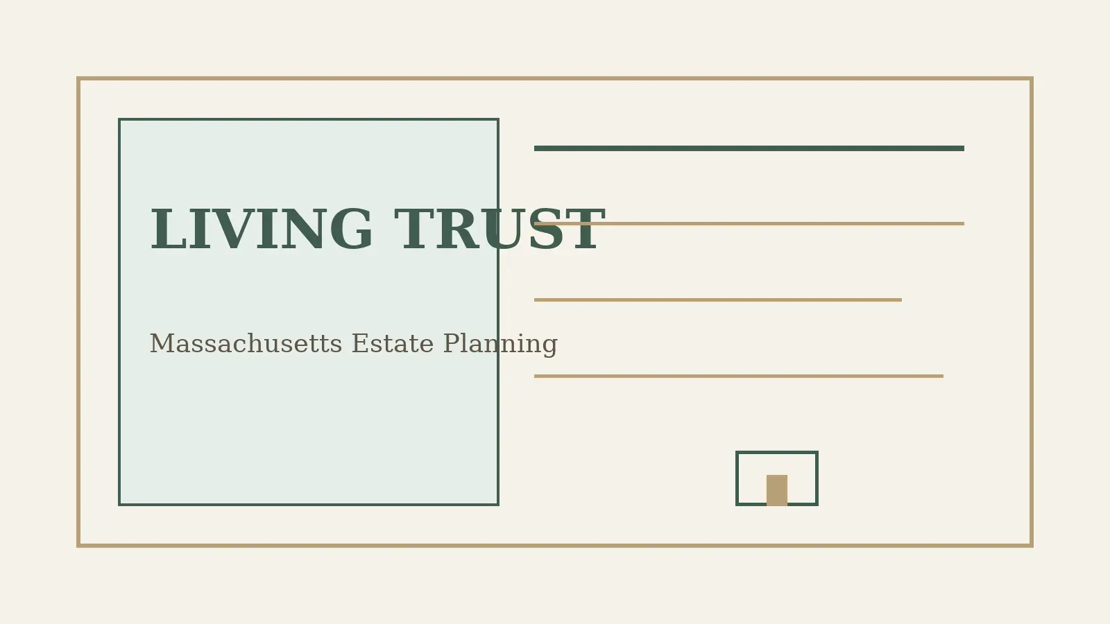 Living trust Massachusetts estate planning guide illustration