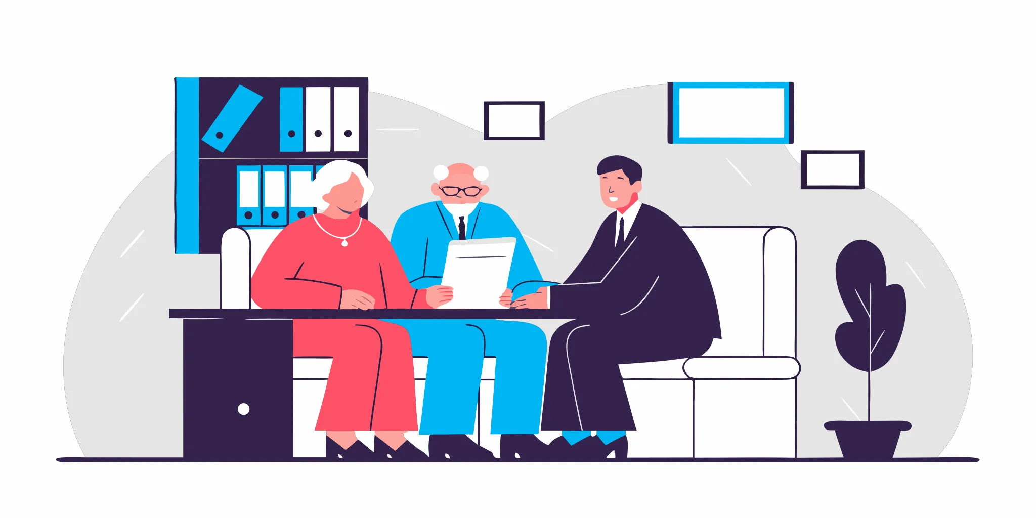 Massachusetts family meeting with an elder law attorney to discuss legal planning documents