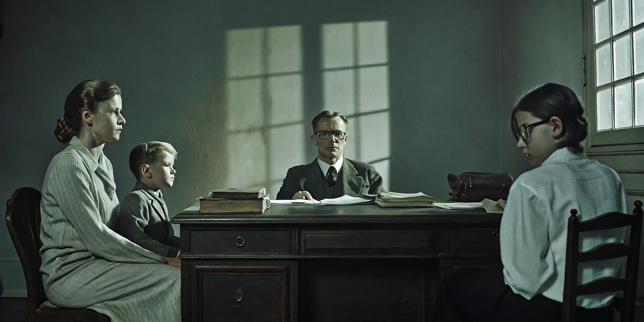 Massachusetts family meeting with an estate planning attorney at a desk with life insurance documents