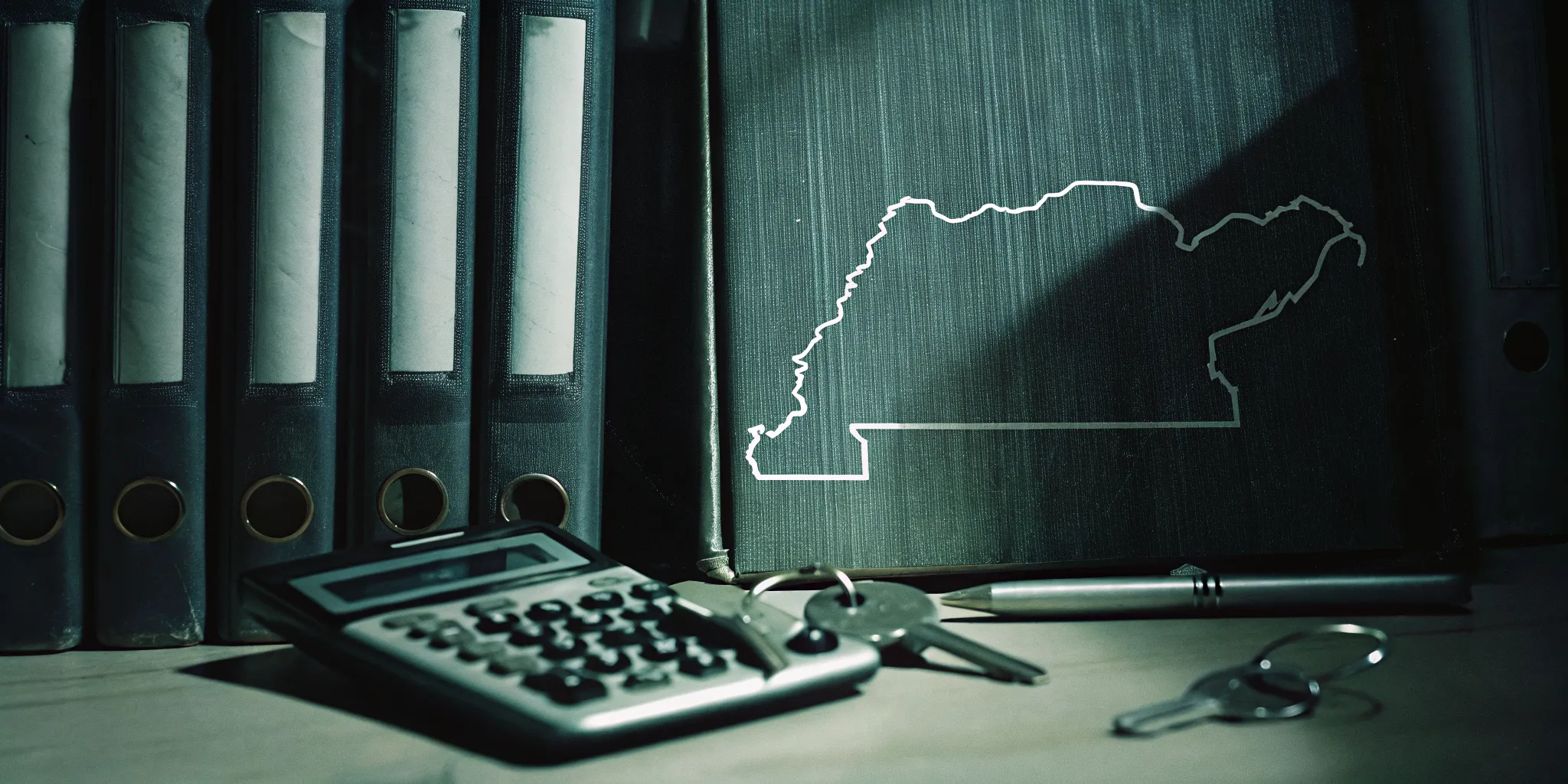 Massachusetts estate planning documents, keys, and calculator