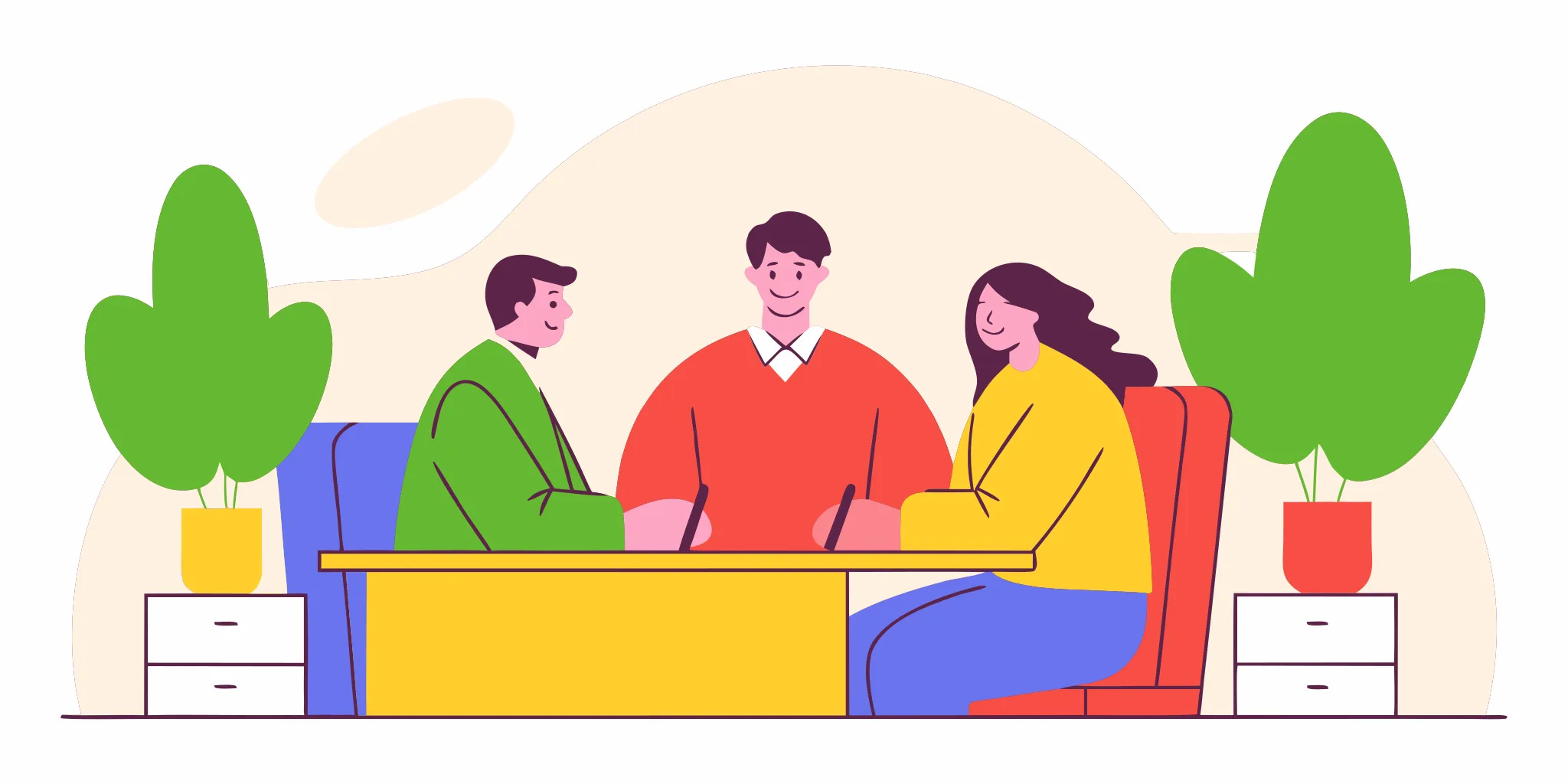 Couple meeting with an estate planning attorney in a professional law office