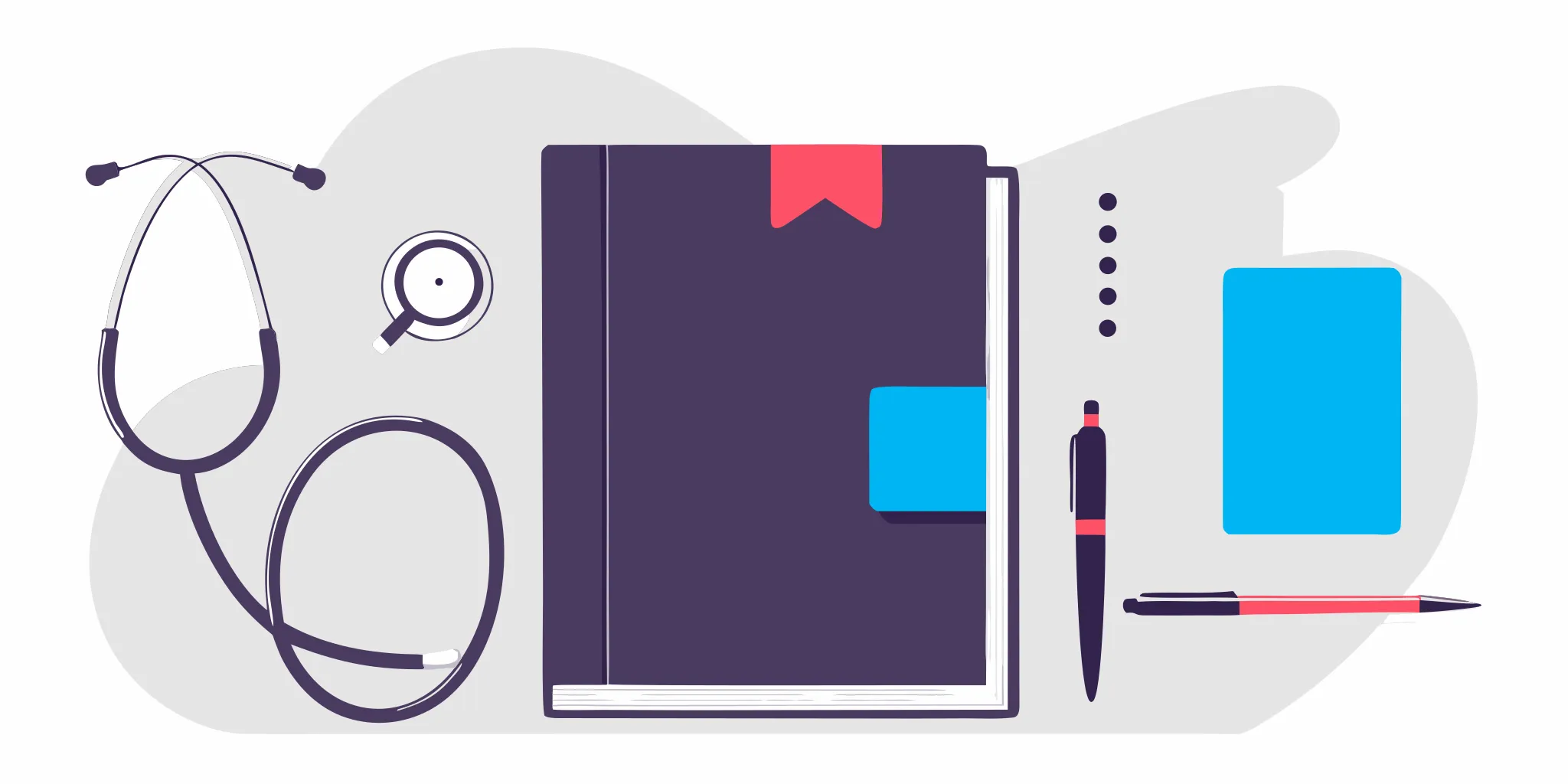 Emergency incapacity planning documents for Massachusetts with a stethoscope, notebook, and pen.